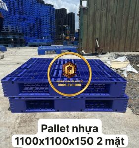 pallet nhựa cũ kê hàng nặng