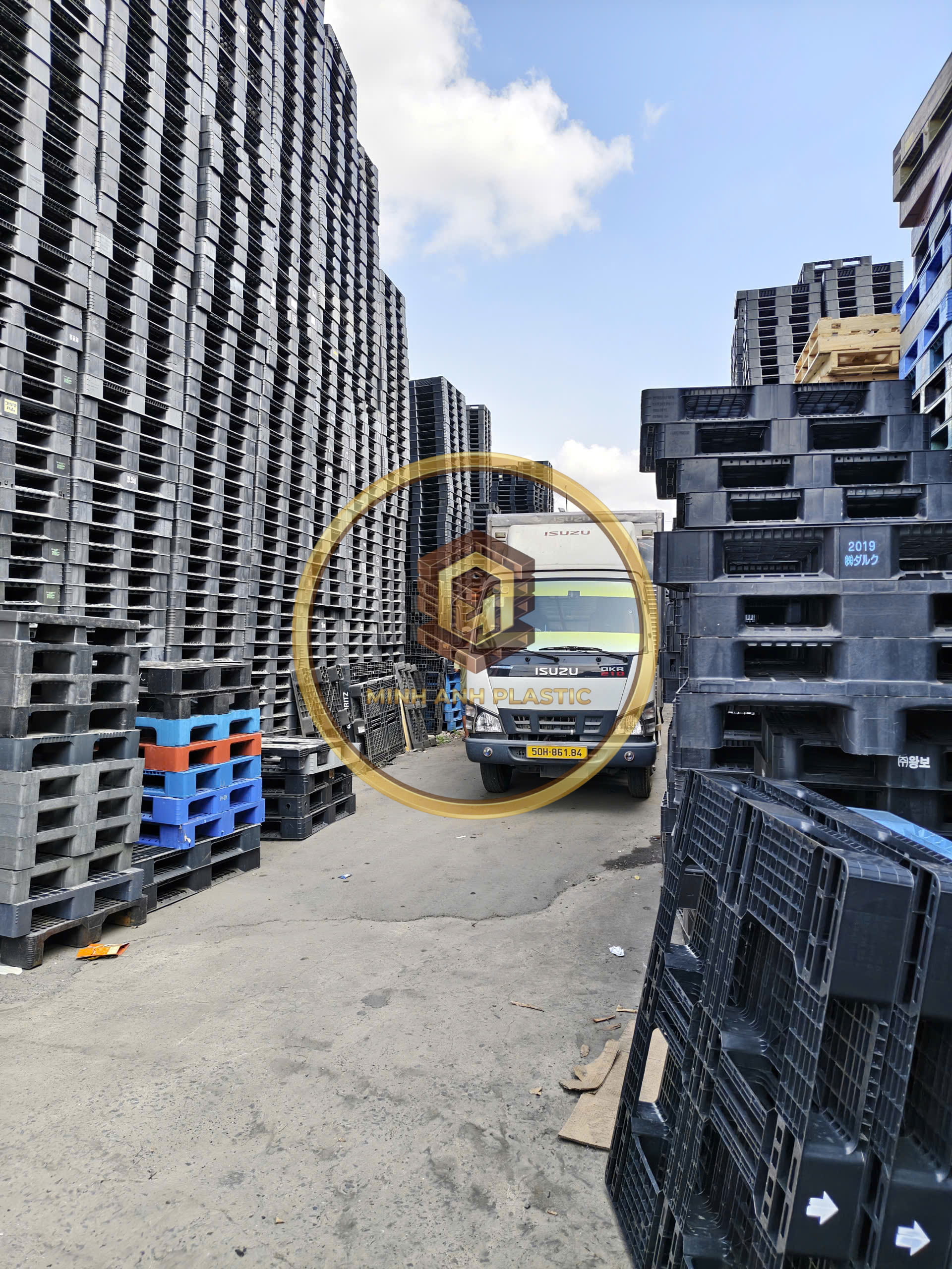 pallet nhựa cũ Hậu Giang